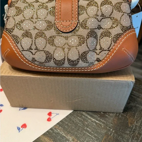 Coach Soho Bag 25 In Crystal Signature Jacquard - Picture 3 of 4